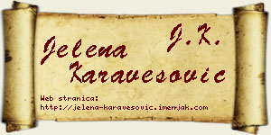 Jelena Karavesović vizit kartica
